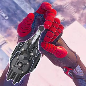 Spider-Man Silk Spit Launcher Spider Silk Cobweb Gloves Children's Boy Marvel Genuine Black Technology Toys Ejector