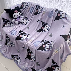 Purple Culomy Flannel Children's Blanket Girls Multifunctional Office Shawl Blanket Sofa Cover Blanket Bed Blanket