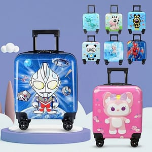 Cartoon children's trolley case men and women's suitcase chassis code box 18 baby 200-way wheel suitcase new model