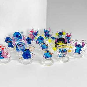 High-value acrylic stitching card double-sided mezzanine best friend gift DIY desktop ornament small card