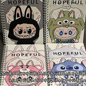 A5 drag cloth coil book ins style high-quality horizontal line notebook girl heart cute super cute book