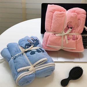 Cute Stilt Bath towel cartoon monster absorbs water and quickly drys household bathing large towel bath towel gift set