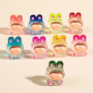 New transparent color gradient Lilith DIY jewelry cream gum resin keychain pendant car small ornaments wholesale