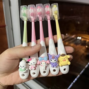 Sanrio Wanmao Ultrafine Soft Brush 4-6-13 Children's Toothbrush Cartoon Melody Toothbrush Gingival Nano Brush