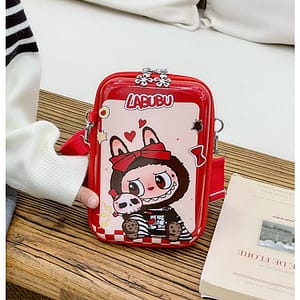 Pop Mart children's bag labubu cartoon cute crossbody bag coin wallet men and women bag labubu toy bag