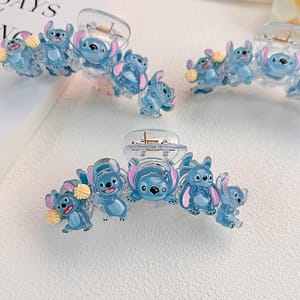 Transparent acrylic gripper cute girl's heart back head hair clip shark clip