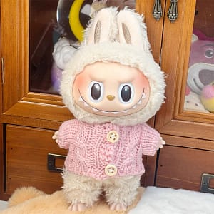 Labubu dress up 17cm sweater knitted baby clothes autumn and winter top coat