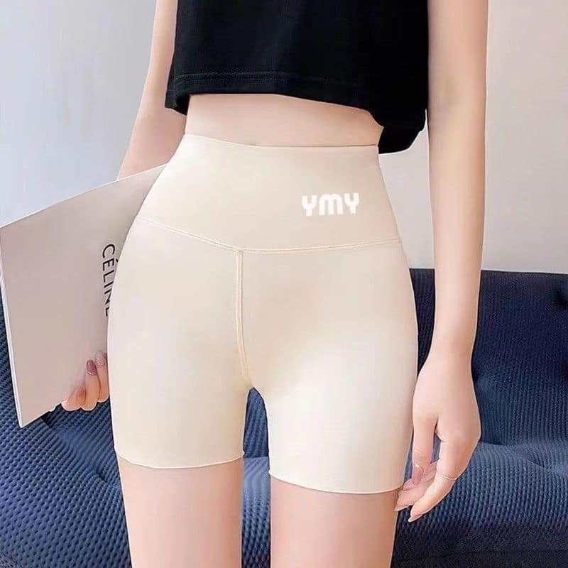 Safety trousers, underwear, two-in-one underwear, can be worn outside, abdomen, buttocks lifted, three-point ice silk shark pants, preventing exposure - Image 5